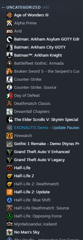Click image for larger version

Name:	SteamGameList01.png
Views:	44
Size:	96,7 KB
ID:	206852