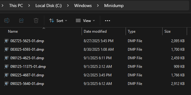 Click image for larger version  Name:	Minidump-File-List.png Views:	0 Size:	25,6 KB ID:	210245